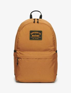 Superdry Damen Montana Rucksack mit Aufnähern Braun - Größe: 1Größe