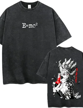 Washed Vintage Anime Dr. Stone Graphic T-shirt Manga Senku Ishigami Print T Shirts Men's Women Fashion Casual Oversized T-shirts - Aliexpress - FashionsVida