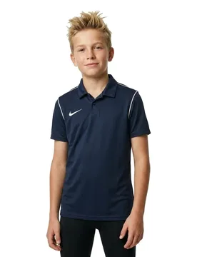 Polo à Manches Courtes Dri Fit Park 20 Obsidian / White / White 8-9 Années Garçon - Nike - FashionsVida