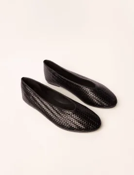 Woven Ballet Pumps - UK 4 (EU 37) / BLACK - female - Blue Vanilla - FashionsVida