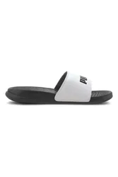 Ciabatte nere con fascia bianca Popcat 20 Jr 38