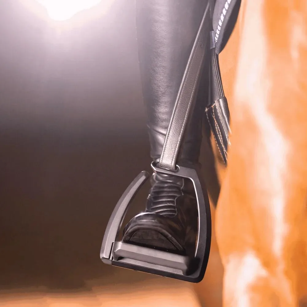 AERO Steigbügel mit Spikes Alu, schwarz, 12cm - Sprenger - FashionsVida