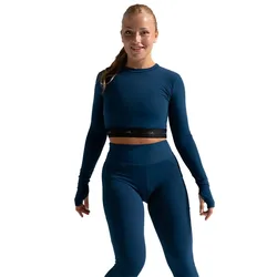 T-shirt à Manches Longues Amoli Sea Blue 12 Années Fille
