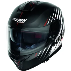 Casco Moto Integrale N80-8 KOSMOS N-Com 064 Nero Bianc taglia L