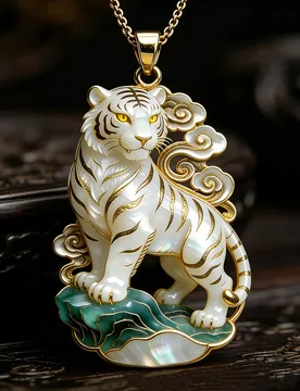 Collares tendencia 2026 White Tiger necklaces and pendants Luxury Keychain Backpack Hanging Ornament Gift for Friends jewelry - Aliexpress - FashionsVida
