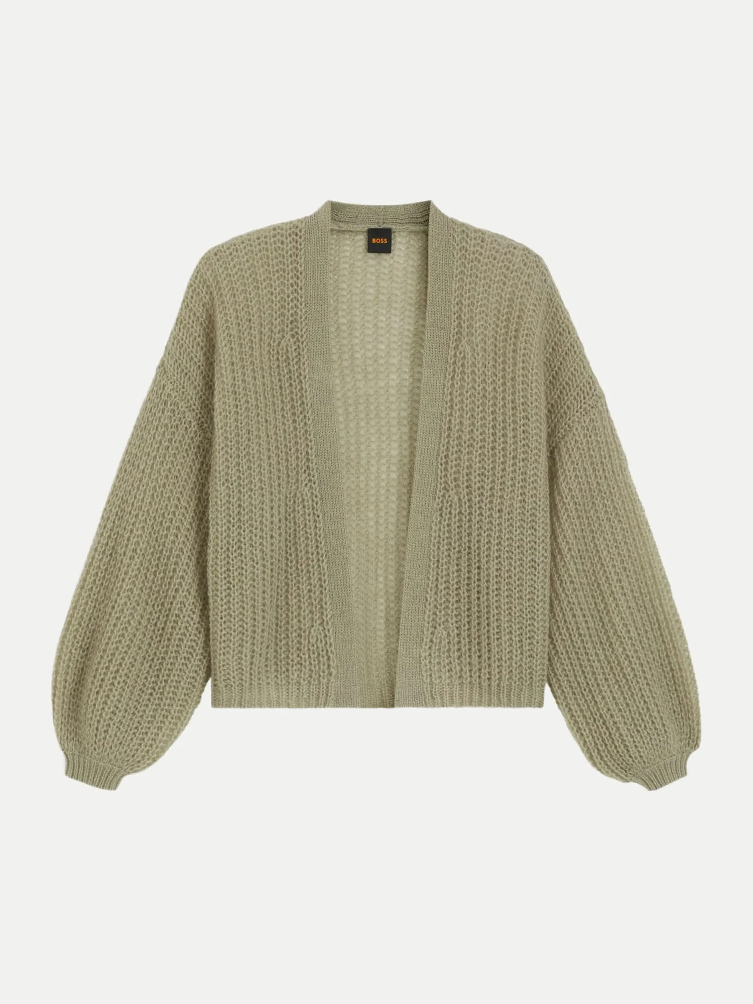 Orange Strickjacke C_Furgoviamit offener Strickstruktur Beige M - BOSS - FashionsVida