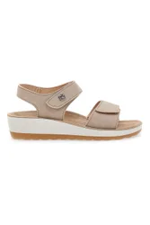 Sandali beige con sottopiede in pelle 42K23HC 38