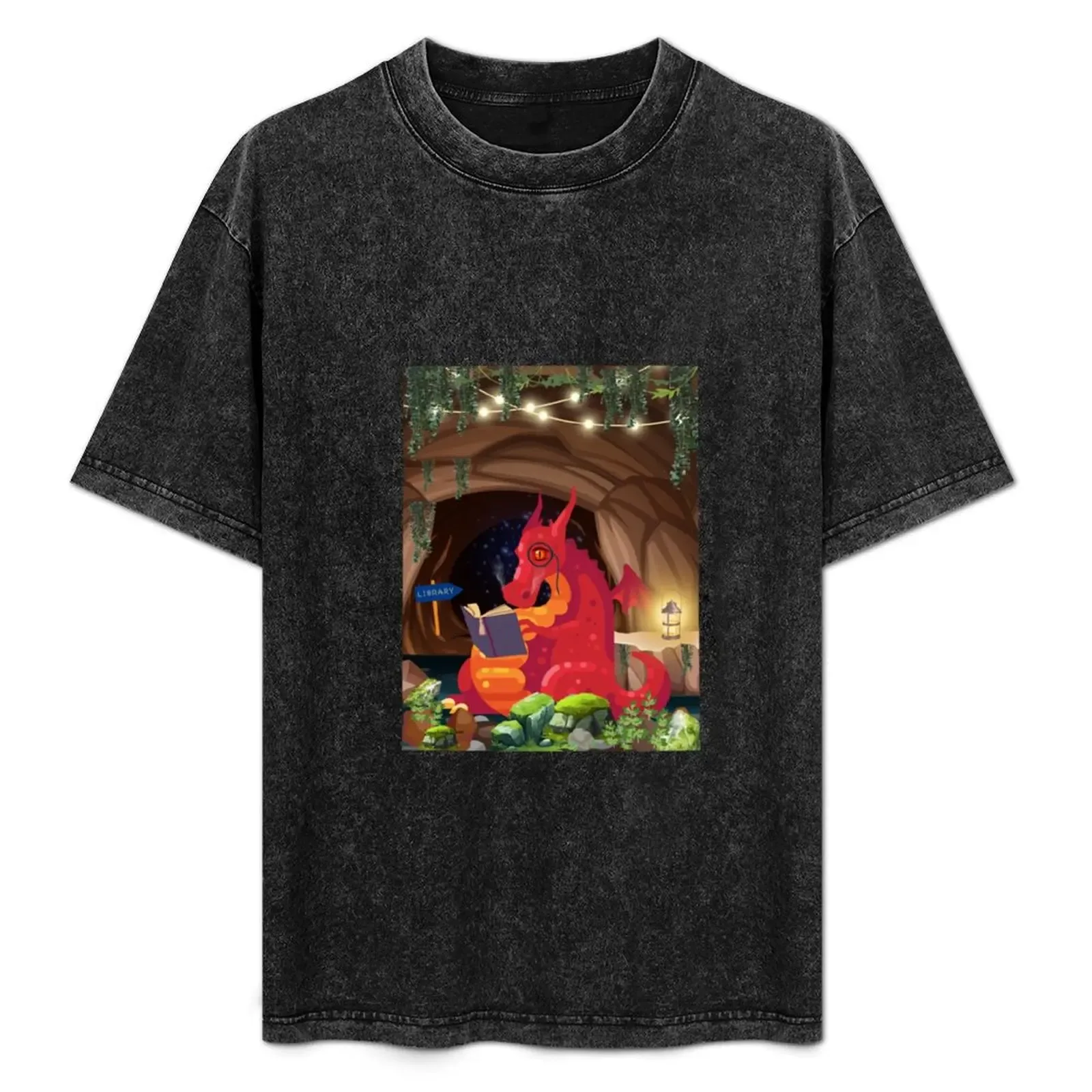 Book Dragon＊s Night Off T-Shirt Basic Breathable Solid Color T-Shirt - Aliexpress - FashionsVida