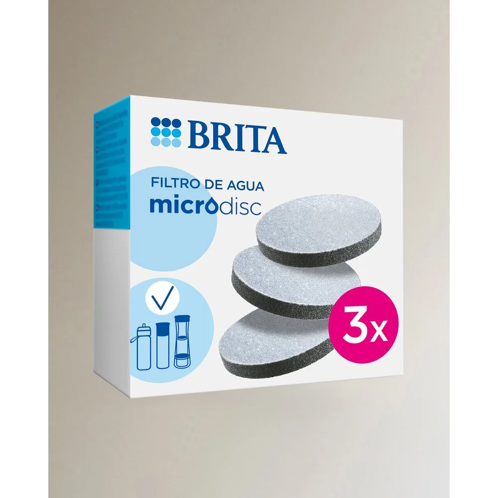 Pack de 3 filtros para botella filtrante Microdisc - Brita - FashionsVida