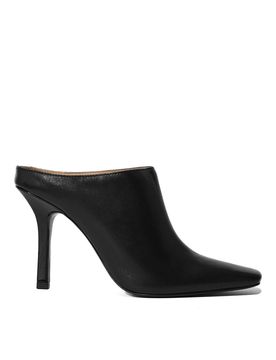 Sabot Mules In Pelle