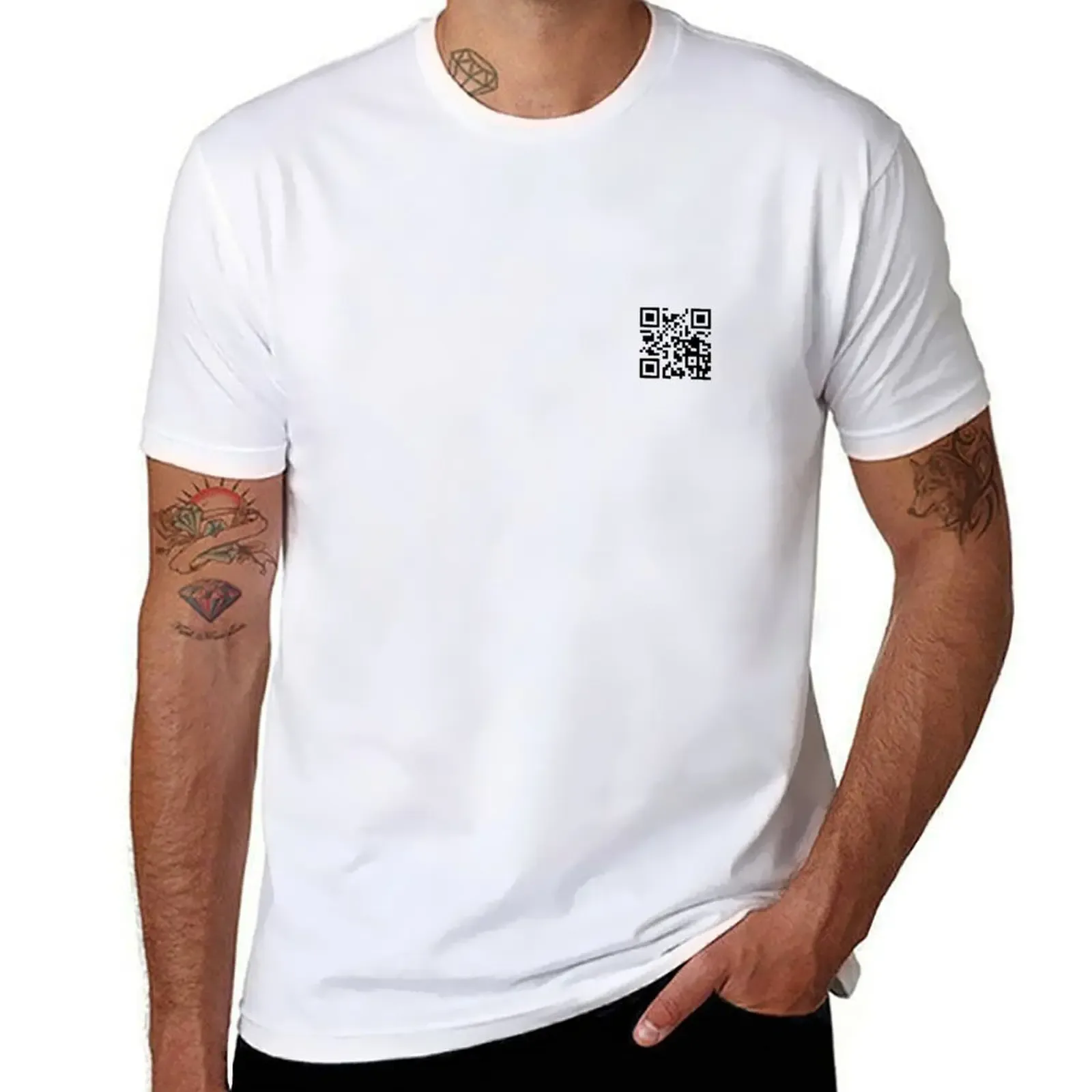 T shirt man T-Shirt 100% men Rick tshirt cotton roll code QR - Aliexpress - FashionsVida