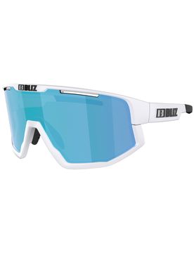 Sonnenbrillen für Radfahrer Fusion Small Matt White Brown w Blue Multi Weiß