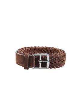 Ceinture en cuir INTRECCIO COBO marron 95 - Creative - FashionsVida