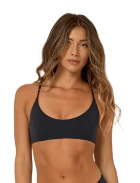 Haut De Bikini Seafarer Solids Bralette Black L - Salty Crew - FashionsVida