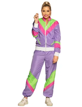 Jogging-Retrokostüm für Damen 80er Bad Taste bunt - female - BOLAND BV - FashionsVida