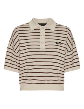 Classic Polo with Ribbed Details - Size S