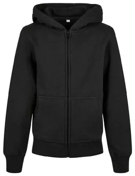 Felpa Con Zip Organic Basic Black 122-128 cm