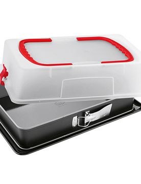 Rechteck-Springform Back-Idee 38 x 25 cm mit Haube