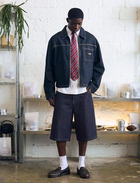 Bermuda Denim Baggy Fit 42 Marine