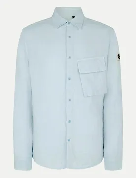 Belstaff Scale Leinenhemd Blau S - Belstaff - FashionsVida