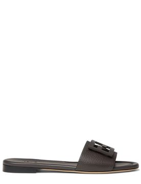 Wide-Band Slide Sandals with FF Baguette Motif