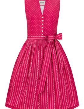 Dirndl Fina (rot, Gr. 48) von Heimatgwand für Damen, 100% Baumwolle