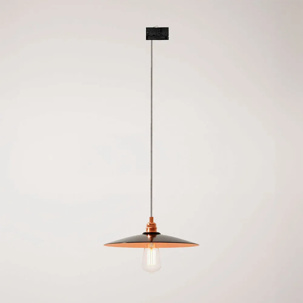 Cables Lampe Suspendue Sans Ampoule Ceramic Plate Track Stucchi Black / Copper One Size - Creative - FashionsVida
