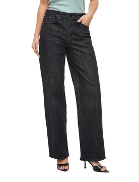 Jeans Lisa Straight Fit Black Denim / Detail Wash 04 38
