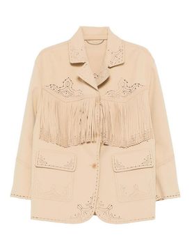 Blazer con dettaglio frange