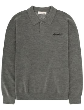 Essentials Wool Polo Shirt for Men