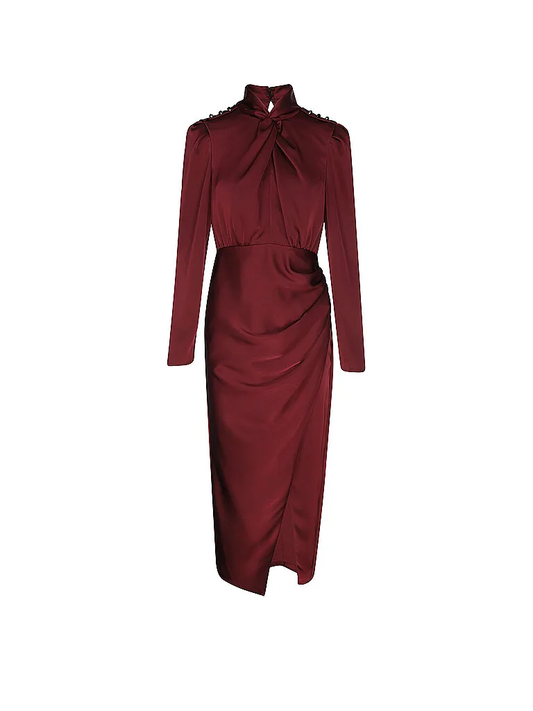 Midikleid rojo oscuro 34 - Self-Portrait - FashionsVida