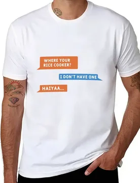 Where your Rice Cooker Haiya.. T-Shirt men t shirt cotton 100% t shirt man casual T-Shirt - Aliexpress - FashionsVida
