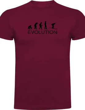 T-shirt à Manches Courtes Evolution Ski Dark Red M - Kruskis - FashionsVida