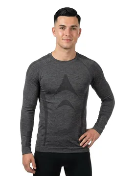 T-shirt à Manches Longues Wolf 8160 Grey L-XL Homme - Lasting - FashionsVida