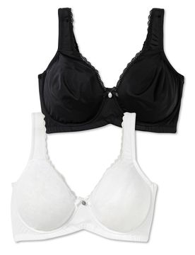 SHEEGO Sujetador negro / blanco
