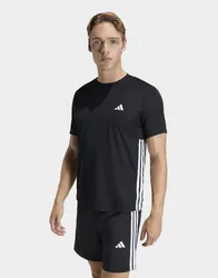 Mens T-shirt Workout Essentials Base 3-stripes - Nero, nero nero Uomo taglia XS