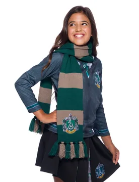 Slytherin-Schal Deluxe Harry Potter-Accessoire grün-bronze - RUBIES FRANCE - FashionsVida