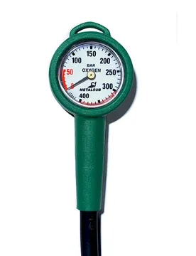 Manometro Per Ossigeno Al 100% Con Tubo 80 Cm