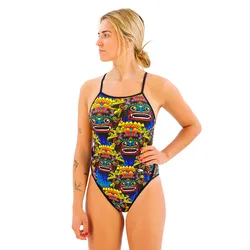 Bali Mask Swimsuit Multicolor 4XL Women