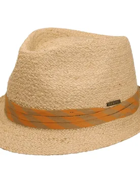 Benaro Raffia Trilby Hat by - nature - Female - Size: S (54-55 cm) - Stetson - FashionsVida