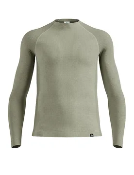 Camiseta interior de hombre Natural Merino 260 con media cremallera gris claro L - Odlo - FashionsVida