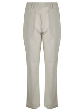 Weird Fish Malorri Chino Trousers Size 22 - offers all-offers offers womens-offers sale all-sale sale womens women women all-womens women trousers-jea - stone - FashionsVida