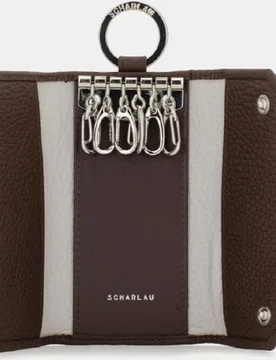 Cartera de hombre de piel con anilla para llaves - Scharlau - FashionsVida