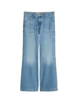 Denim Trousers, Model Caya, Flared female