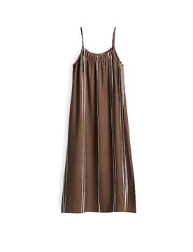 Midikleid QWIATA marrón claro 42