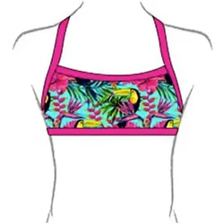 Boom Tucan Garden 2016 Bikini Top Multicolour 4XL Women