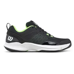 Hurakn Pro V2 Padel Shoes Black / White / Green Gecko UK 8