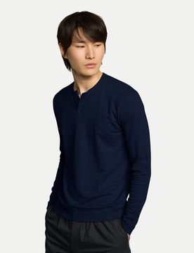 Longsleeve Korulas Blau M