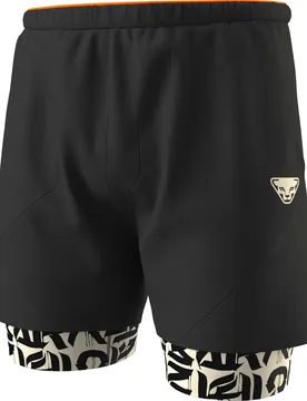 Short trail léger et respirant - Trail 2In1 Shorts M Black Out Overcast - Taille L - Noir - Dynafit - FashionsVida