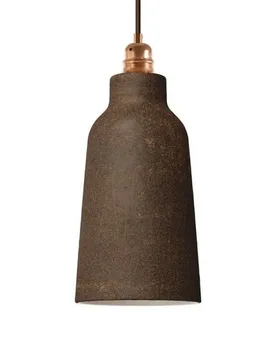 Cables Lampe Suspendue Avec Ampoule Textile Bottle 1.2 M Rust / White One Size - Creative - FashionsVida
